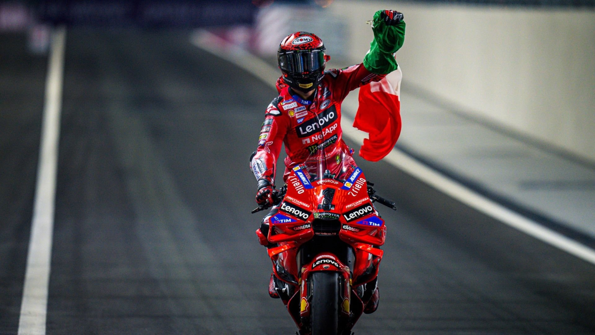 Francesco Bagnaia begann die Saison mit einem Sieg beim Großen Preis von Katar 2024