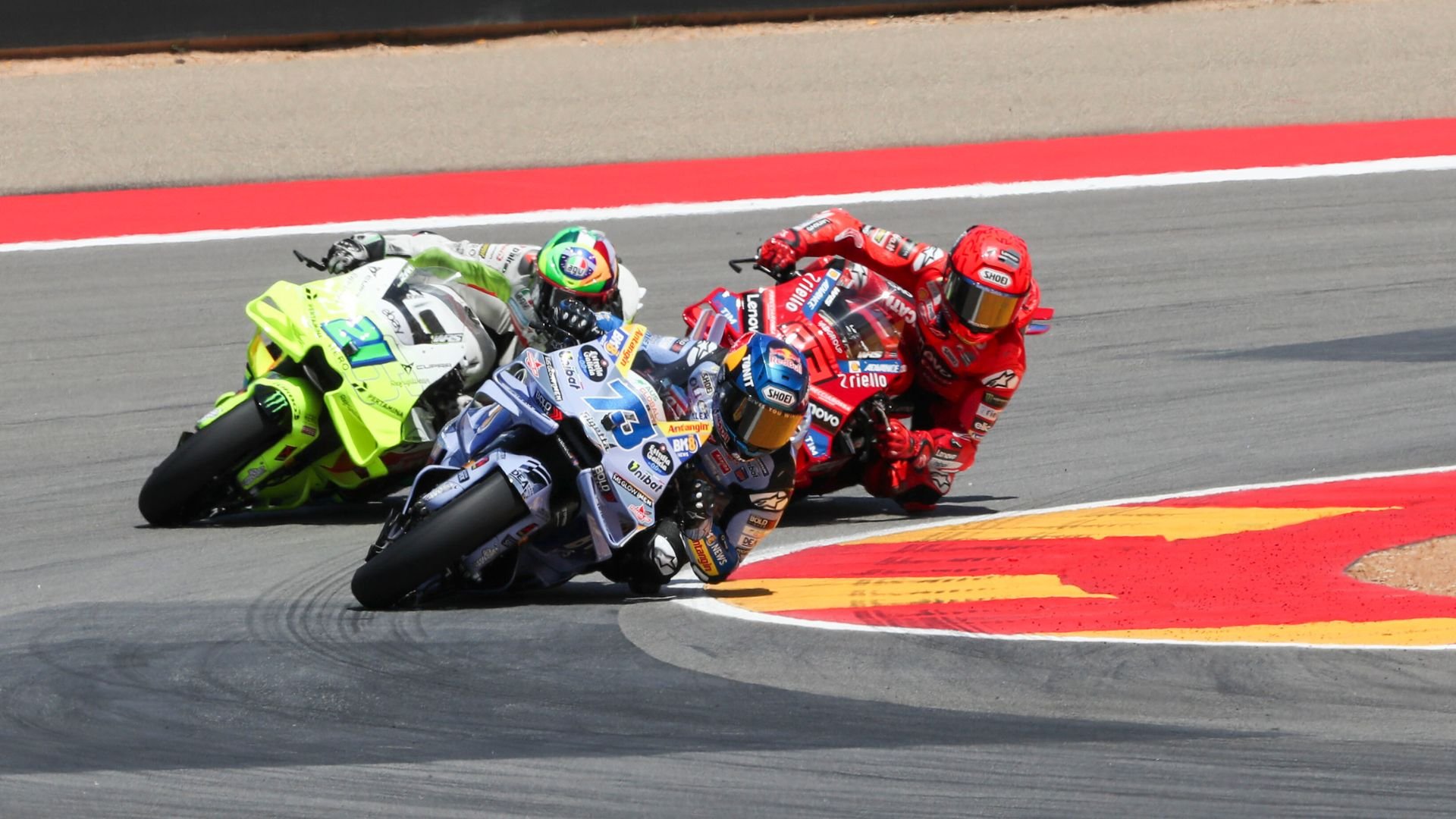 Marc Marquez takes sprint victory in Aragon GP