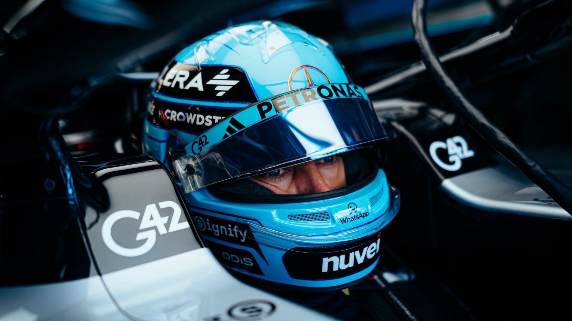 George Russell leads the field in Canadian GP second practice
