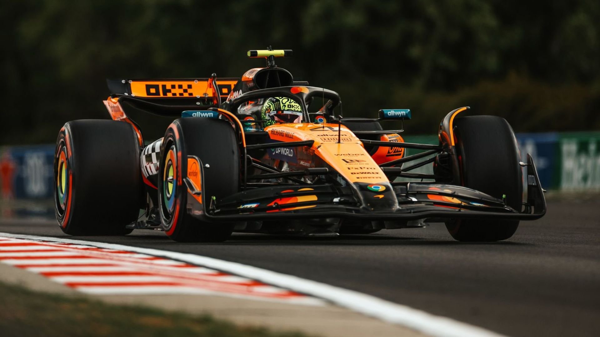 Lando Norris leads the field in first Hungarian GP practice