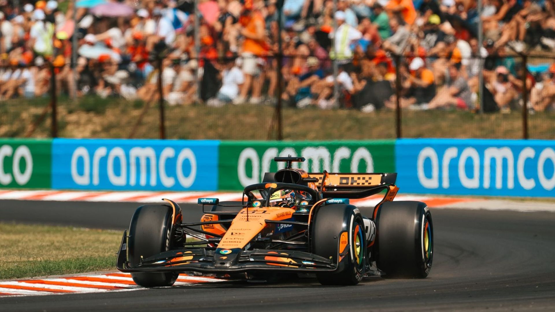 Oscar Piastri fastest of McLarens in last Hungarian GP practice