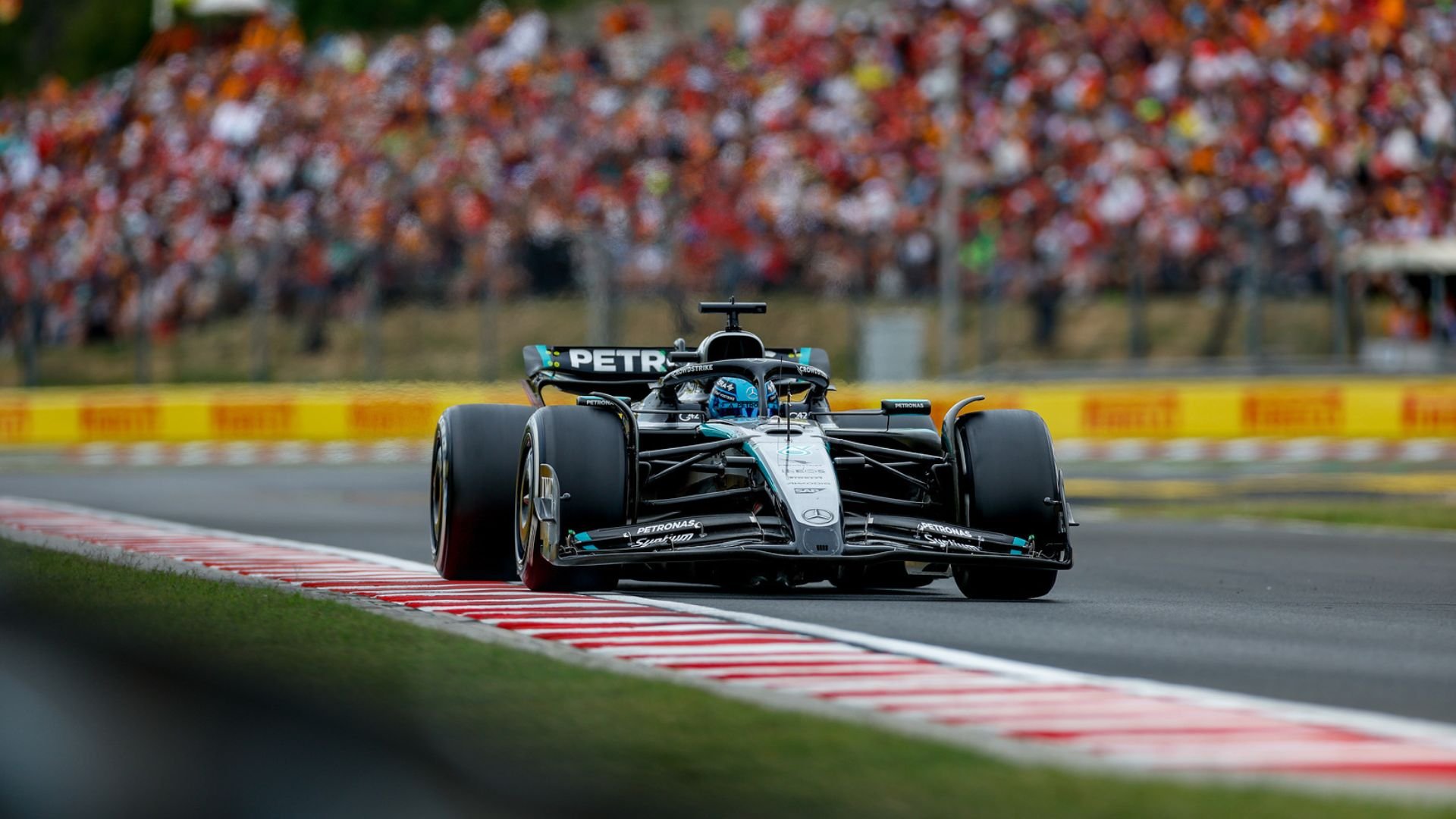 George Russell questions Ferrari’s explanation for Charles Leclerc’s struggles in Hungary