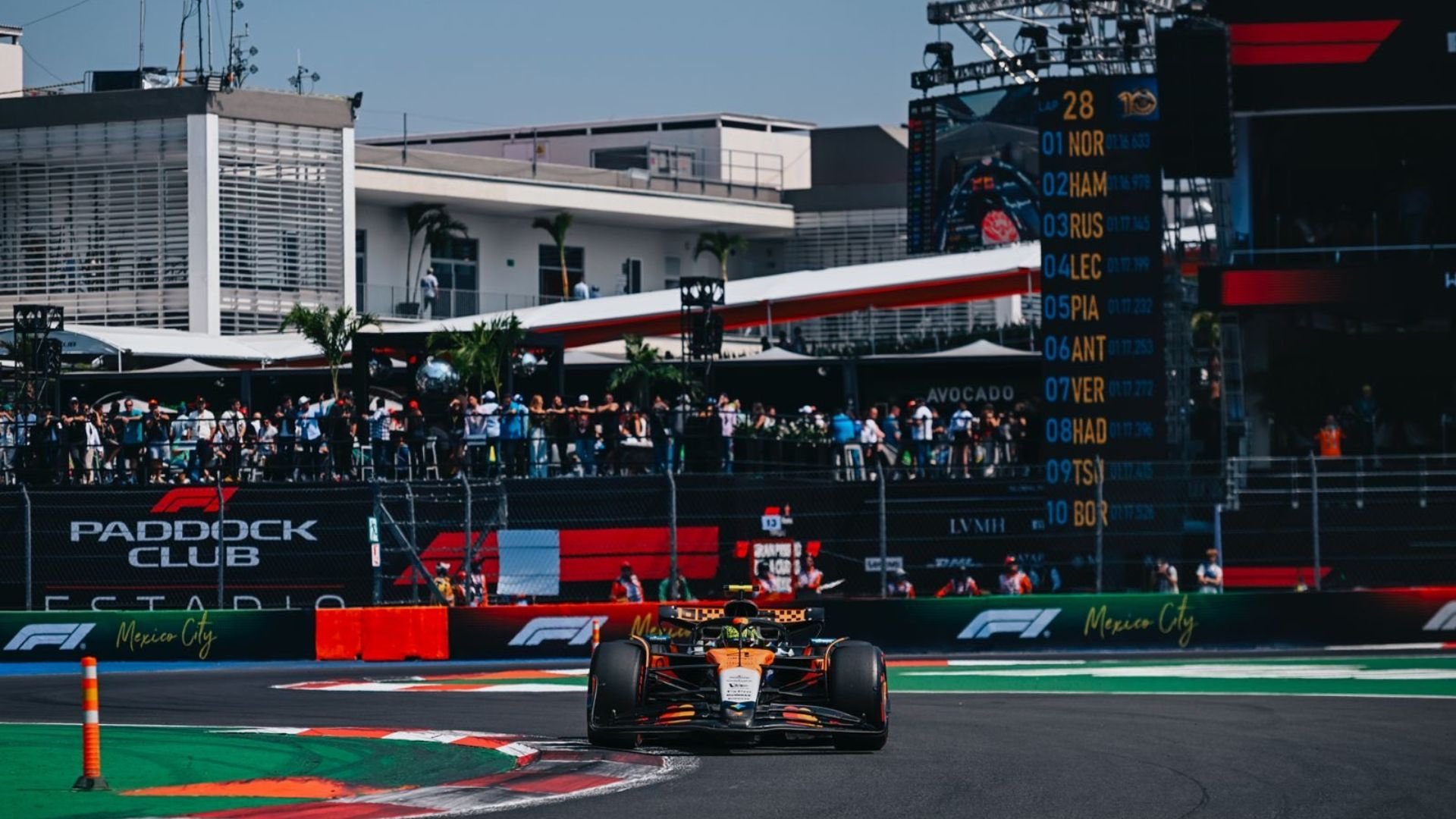 Lando Norris domineert in kwalificatie en pakt pole in Mexico