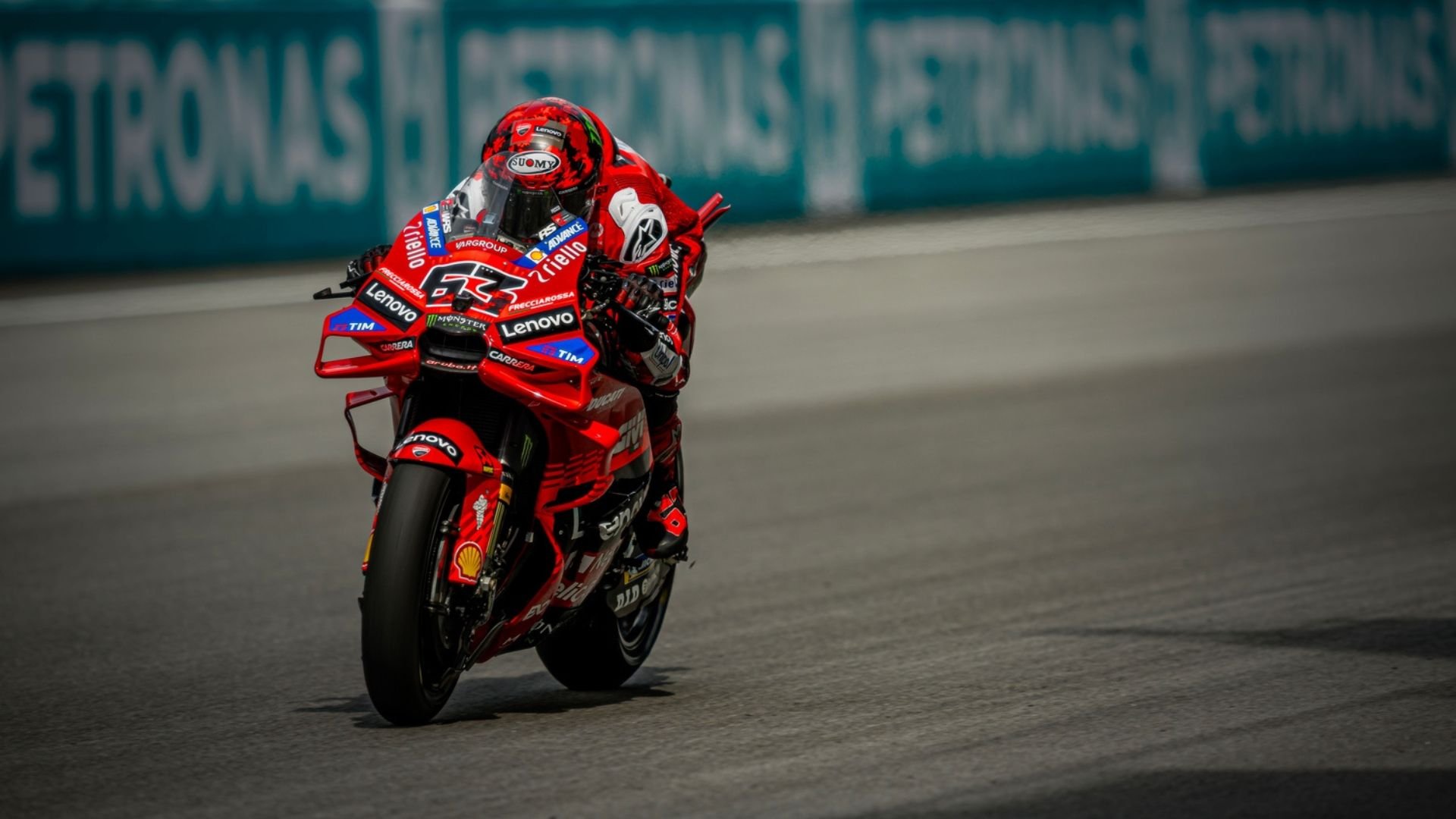 Bagnaia left the Malaysian GP feeling positive despite his tyre puncture