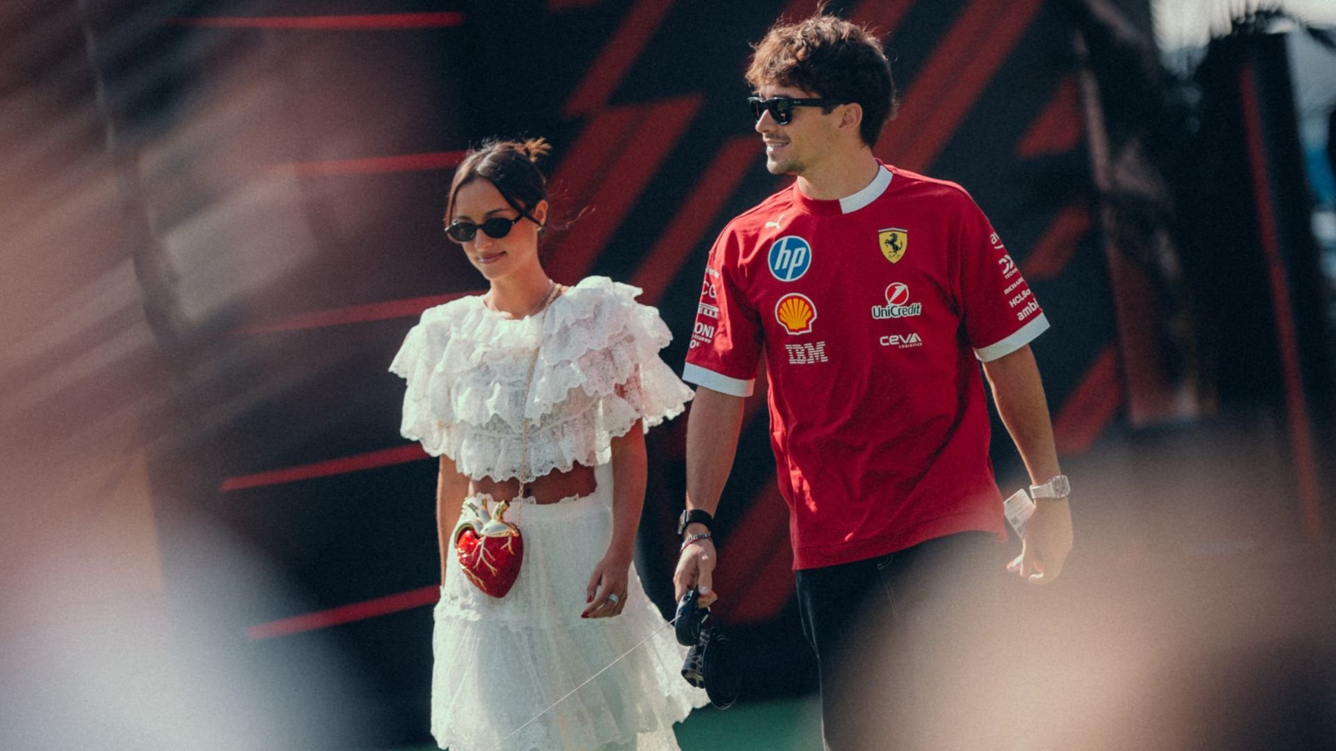 Charles Leclerc and longtime partner Alexandra Saint Mleux announce their engagement