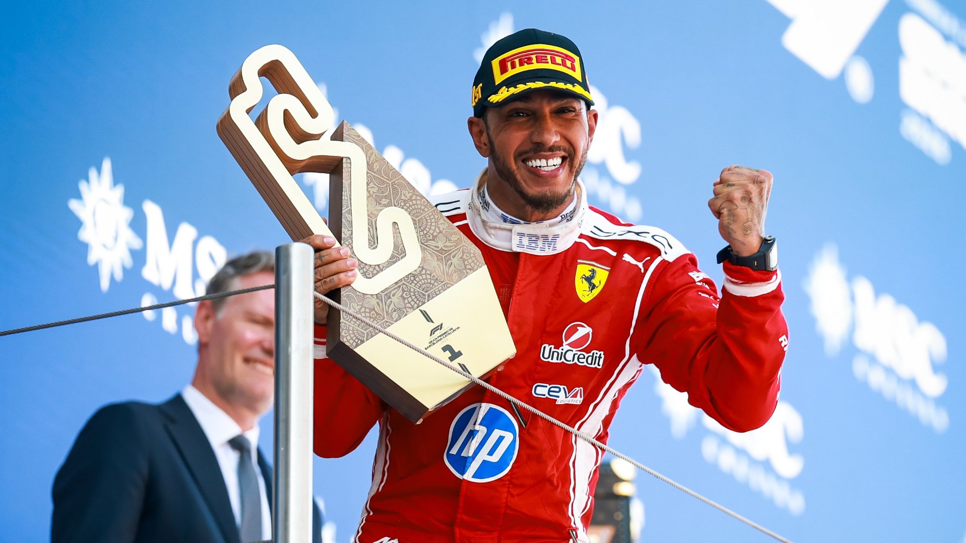 Norris prijst Hamilton’s overwinning in de Ferrari: hij kan de critici de middelvinger opsteken