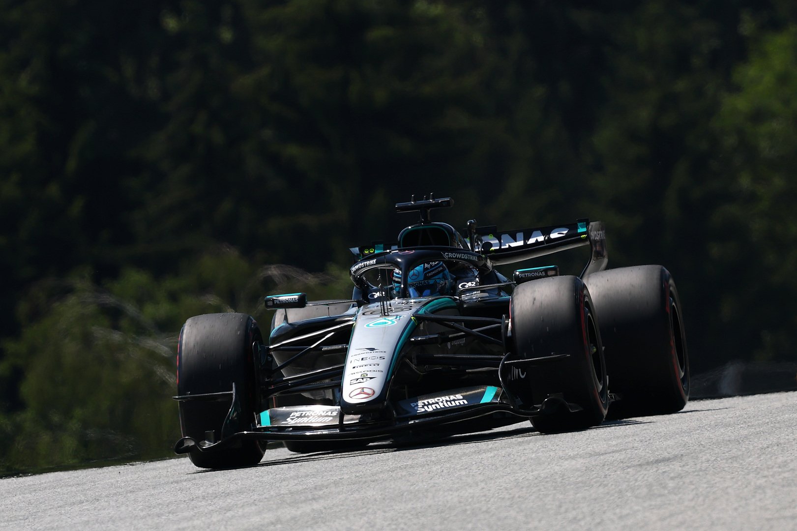 Russell got pole position after odd end of Qualifying at Red Bull ring