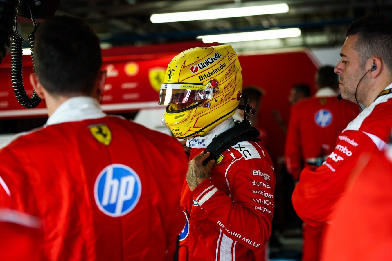 Hamilton comments on Ferrari’s lack of pace at the Austrian GP